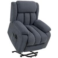 RELAXSESSEL Polyester Mehrschichtenplatte Dunkelgrau - Dunkelgrau, Textil (91/103/93cm) - HOMCOM