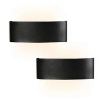 LED-WANDLEUCHTE Beam 22/8/4.5 cm - Schwarz, Metall (8/4.5/22cm) - ZMH