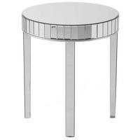 BEISTELLTISCH Glas Silber Rimarde - Silberfarben, Glas (60/60/71cm) - Beliani
