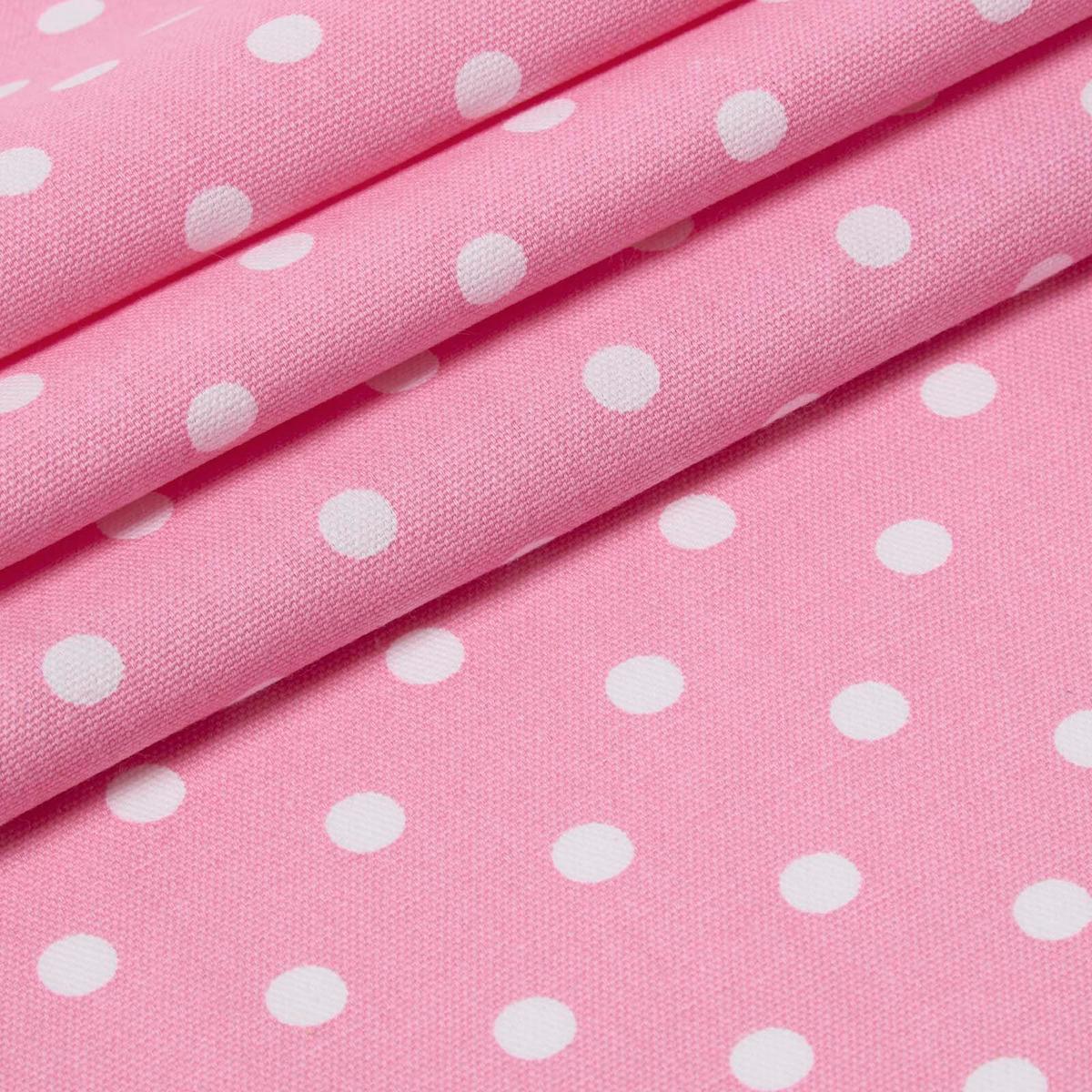 BAUMWOLLSTOFF Meterware Punkte rosa, 150 cm - Rosa, Textil (150/100cm) - Homescapes