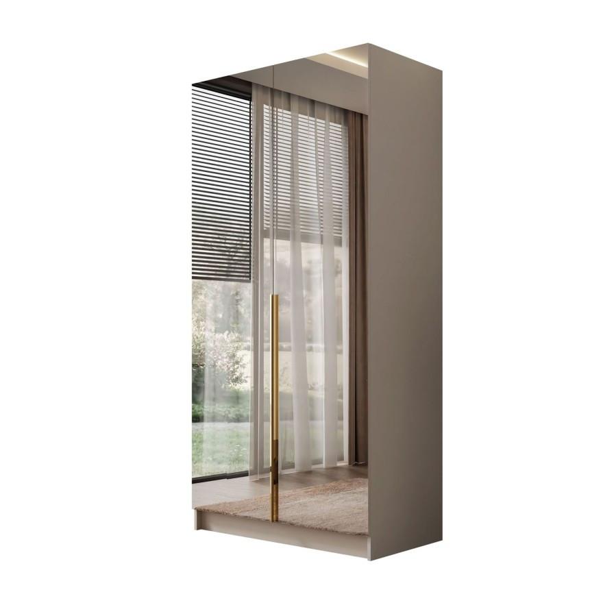 KLEIDERSCHRANK AUREL KASCHMIR 2D - Kaschmir, Holzwerkstoff (100/210/57cm) - Lookway