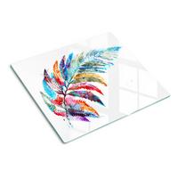 GLASPLATTE 60x52 cm Bunter Stift - Multicolor, Glas (60/0.4/52cm) - TULUP