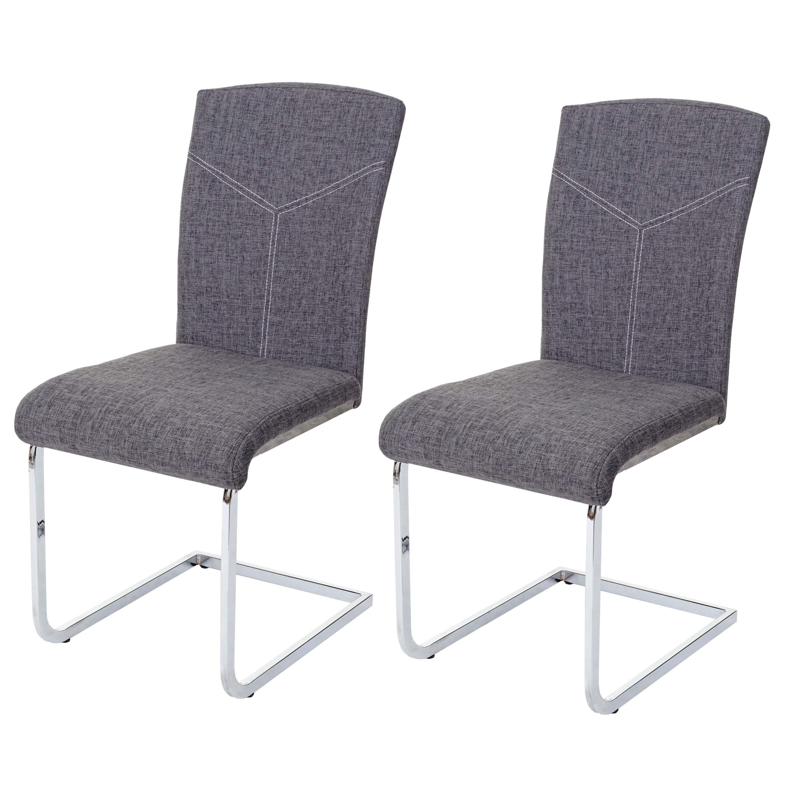 ESSZIMMERSTUHL Grau 2er-Set - Grau, Textil (43/94/60cm) - MCW