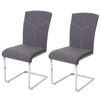 ESSZIMMERSTUHL Grau 2er-Set - Grau, Textil (43/94/60cm) - MCW