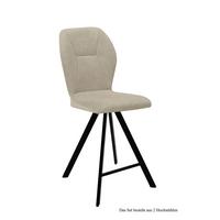 THEKENSTUHL drehbar (2er-Set) Diantha 51x109x60 Schwarz/Natur - Schwarz/Naturfarben, Kunststoff (60/109/51cm) - 58aufmkessel