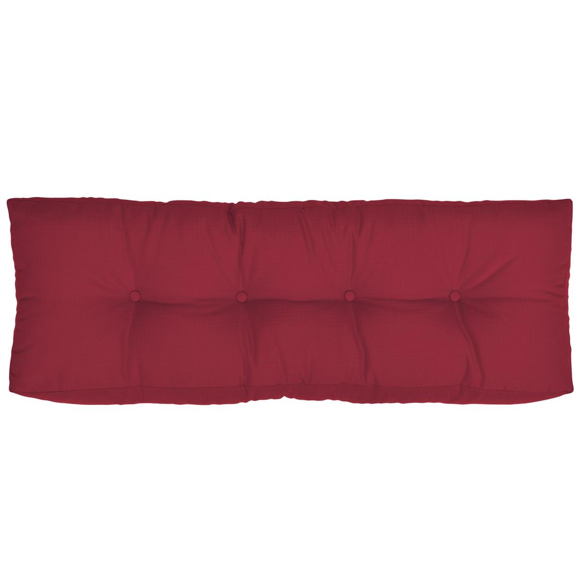 PALETTENKISSEN Eco Elements Rücken 120/40/10 cm Rot - Rot, Textil (40/10/120cm) - Beautissu 