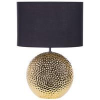 TISCHLAMPE Nasva 35/35/51 cm - Schwarz, Keramik (35/35/51cm) - Beliani