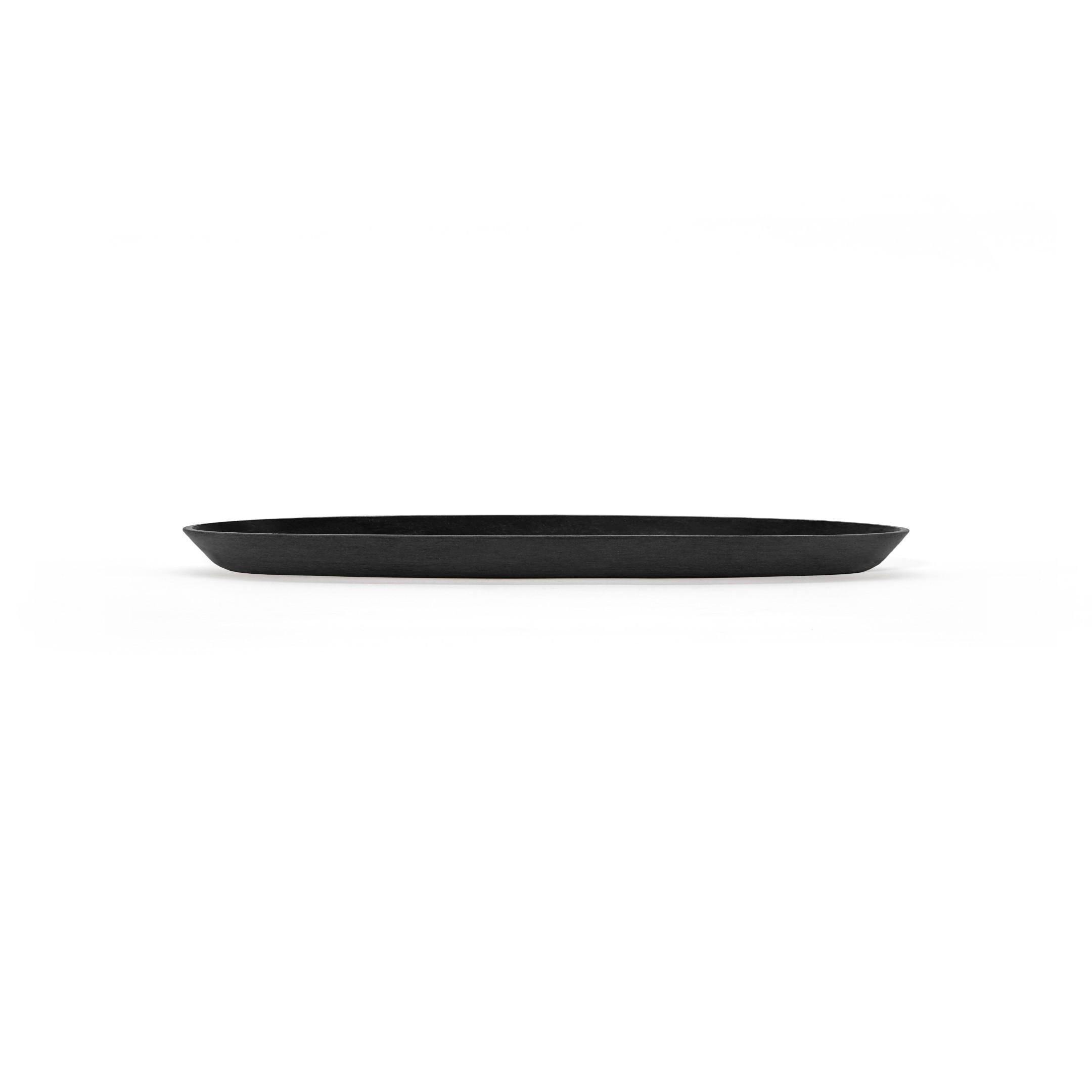 BLUMENTOPFUNTERSETZER Sofia Long 49,4/13,6/3 cm Dunkelgrau - Dunkelgrau, Kunststoff (49.4/3cm) - Ecopots