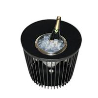 4-IN-1 LOUNGETISCH MIT EDELSTAHL-KÜHLER Copenhagen schwarz 45 cm - Schwarz, Kunststoff/Metall (45/45/45cm) - COOTAB Cooler Table