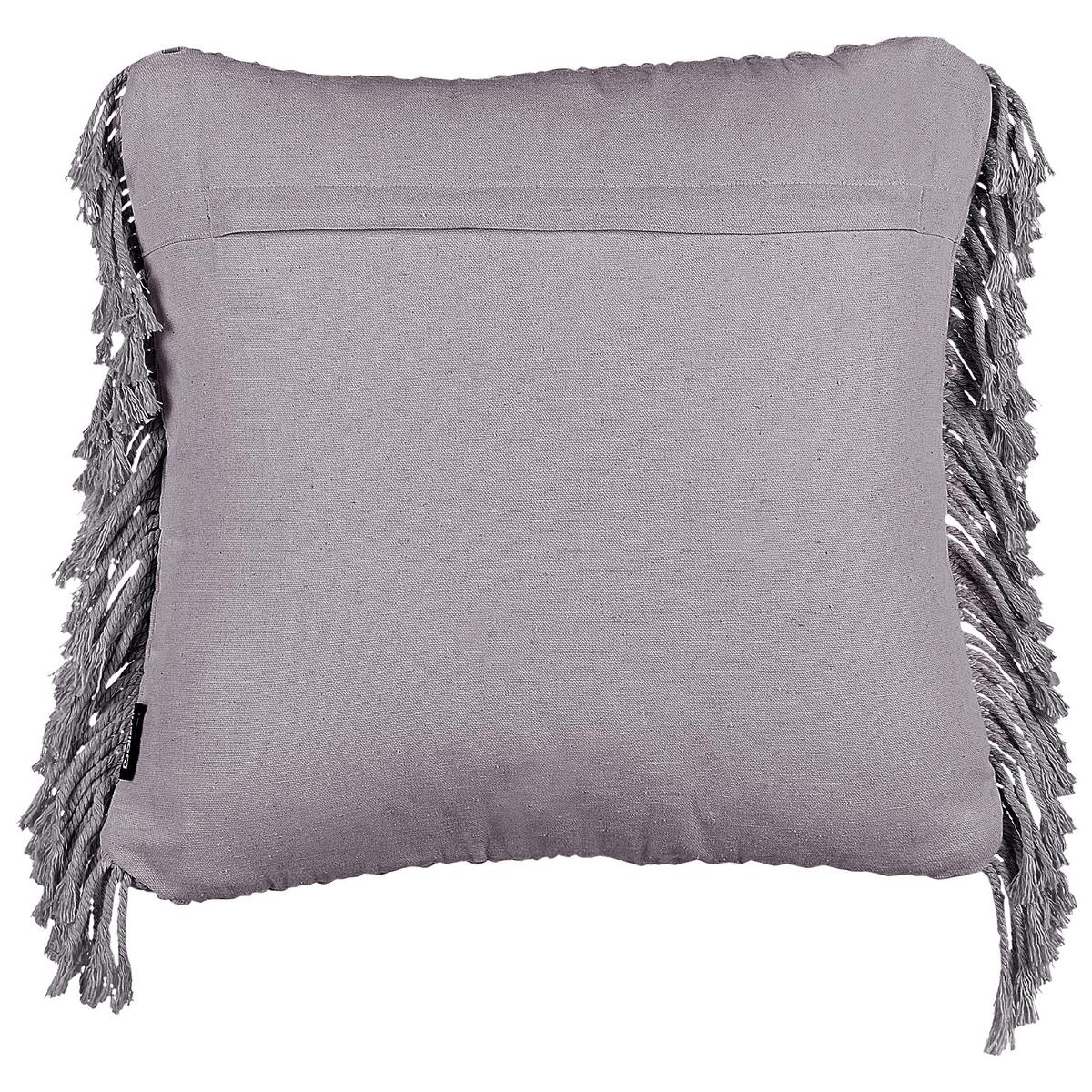 DEKOKISSEN 2er-Set Grau 45/45 cm Besham - Grau, Textil (45/45cm) - Beliani