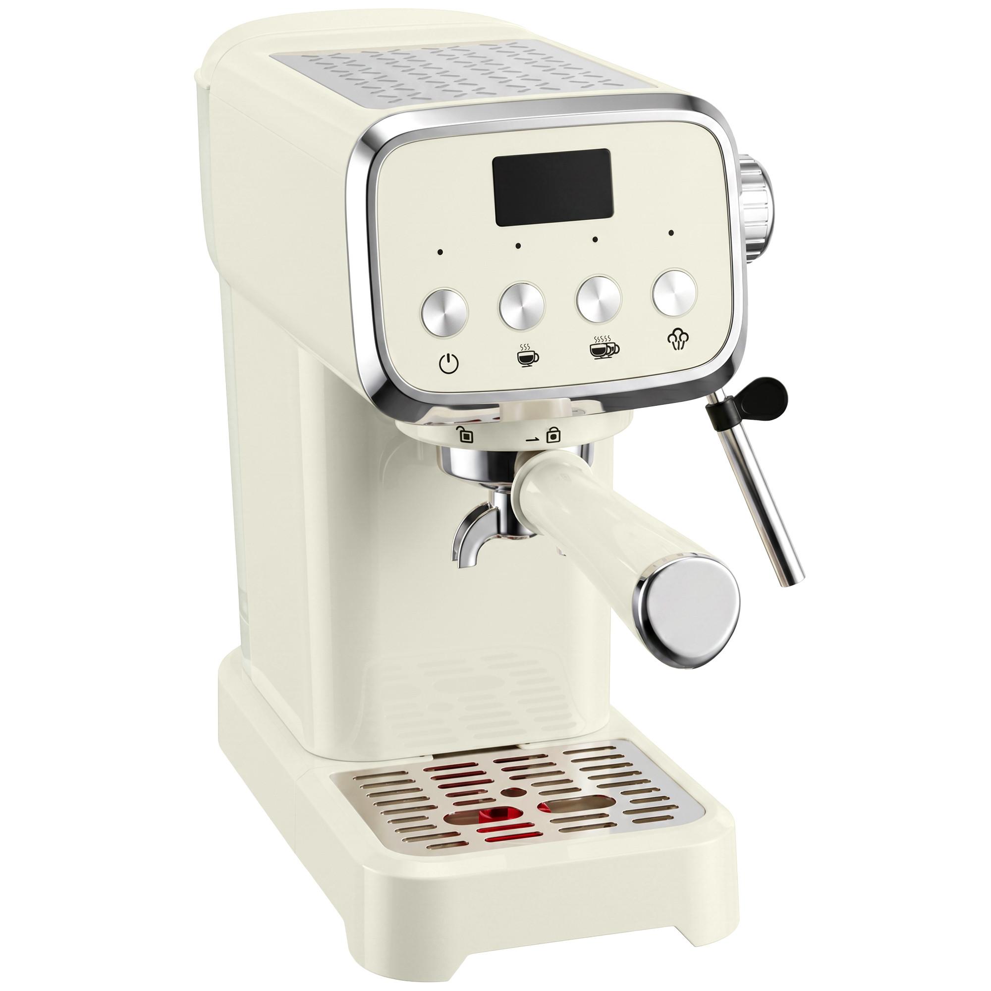 SIEBTRÄGERMASCHINE ABS Edelstahl Cremeweiß - Creme, Metall (17/31/32cm) - HOMCOM