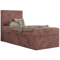 JUGENDBETT TILIO 90/200 - Rosa - H3 - Links Seite - Rosa, Textil (90/200cm) - MKS