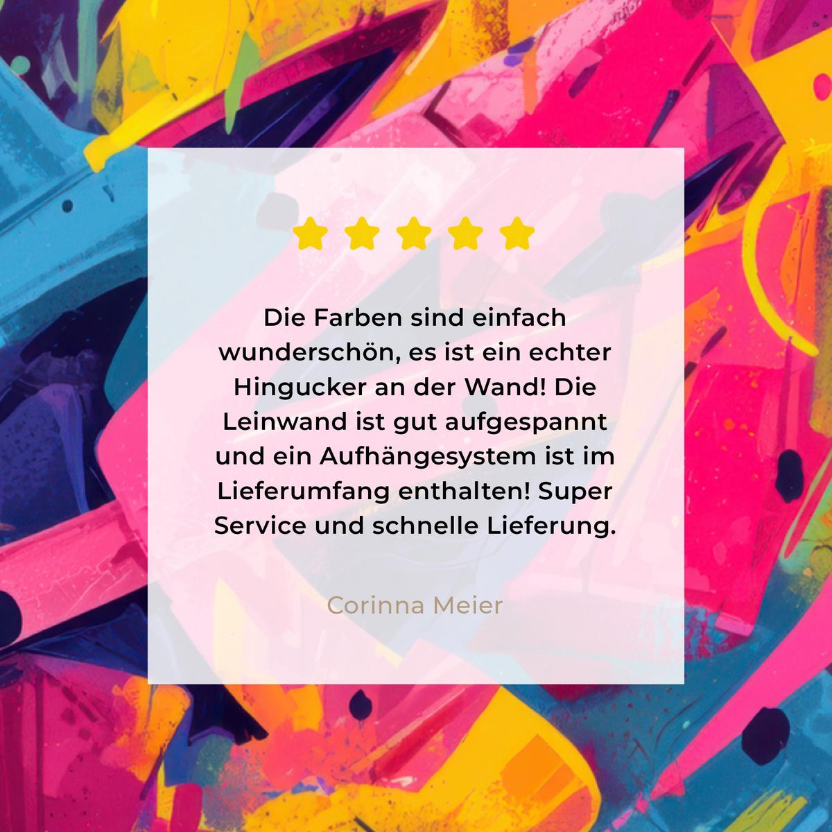 LEINWANDBILD Abstrakt - Formen - Farbenfroh Wandbild Wohnzimmer 60x80 cm - Magenta, Textil (60/80cm) - MuchoWow
