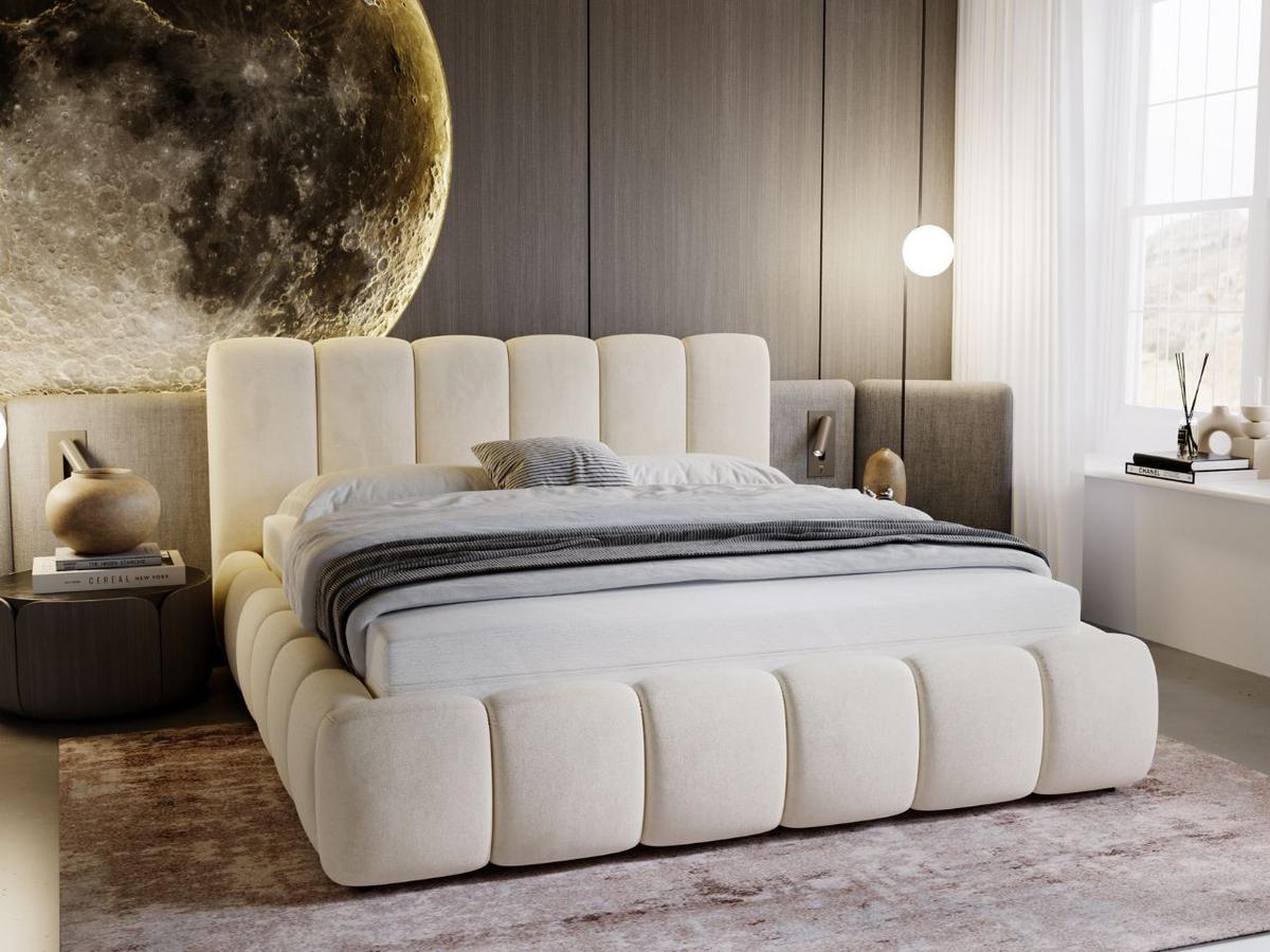 POLSTERBETT Cloud 120x200 Beige - Beige, Textil (120/200cm) - Graingold