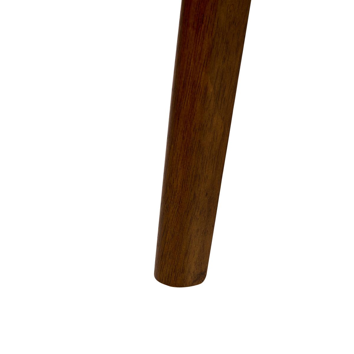 ESSZIMMERSTUHL 2er-Set Dunkelbraun Minier - Dunkelbraun/Grün, Holz (46/85/51cm) - Beliani