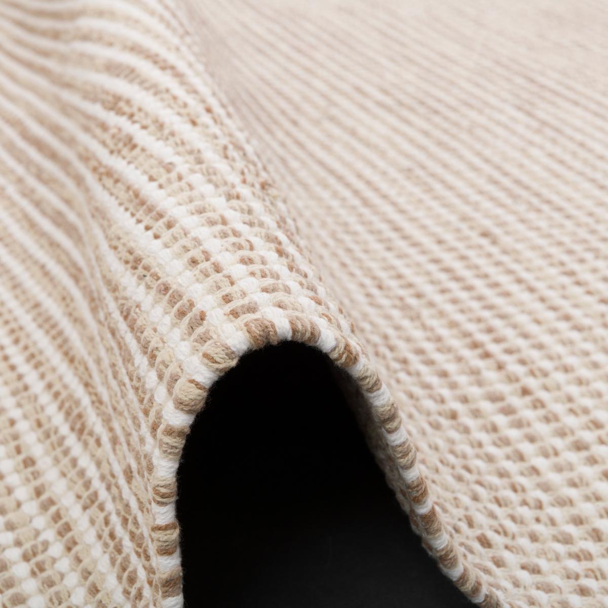 BAUMWOLLE NATUR KELIM TEPPICH SANDY MODERN - Beige, Textil (70/140cm) - Pergamon