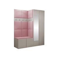 GARDEROBEN-SET Orion XII - Kaschmir/Rosa, Holzwerkstoff/Kunststoff (158/186/46cm) - MIRJAN24