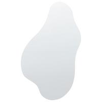 WANDSPIEGEL 46/76 cm Silber Herry - Silberfarben, Glas (46/76/1cm) - Beliani