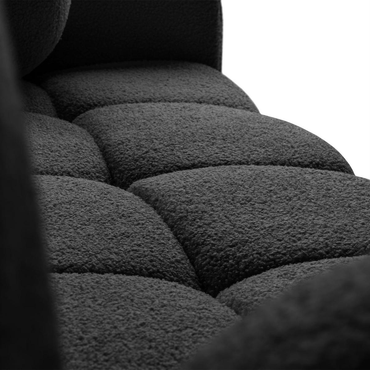SCHLAFSOFA Morena, zweisitzig, mit Schlaffunktion, Quelle 100 - Schwarz, Textil (207/90/90cm) - Lookway