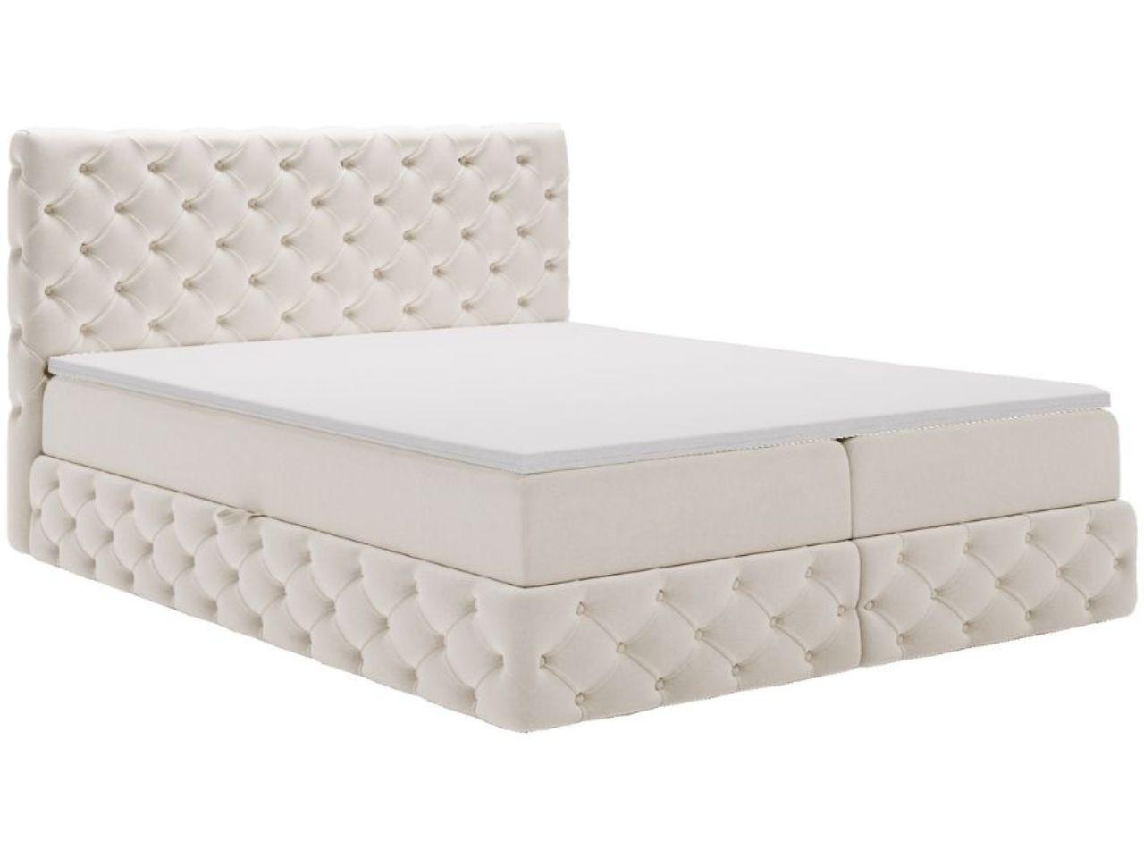 BOXBETT Canolo 160x200 Cremige - Creme, Holz/Textil (160/200cm) - Graingold