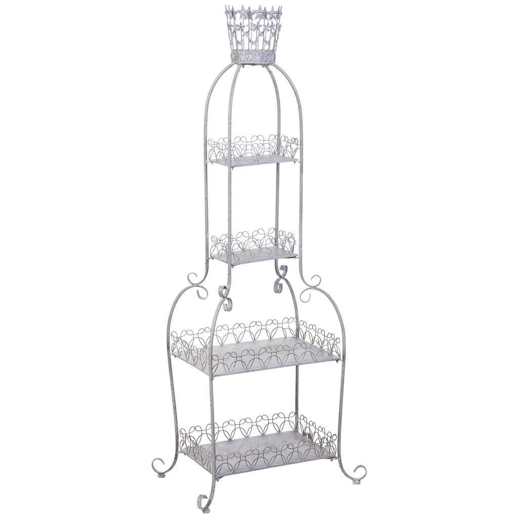 METALLREGAL mit 4 Böden 73x48x188 cm Grau - Grau, Metall (73.03/188.6/48.9cm) - Wanderlust