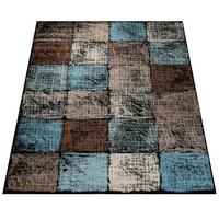 KURZFLORTEPPICH, kariert, Braun, 80 x 150 cm - Braun, Textil (150/80cm) - KADIMA DESIGN