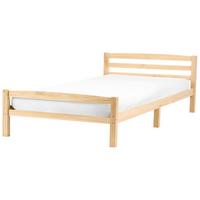BETT mit Lattenrost 120/200 Kiefernholz Hellbraun Echallon - Hellbraun/Braun, Holz (120/200cm) - Beliani