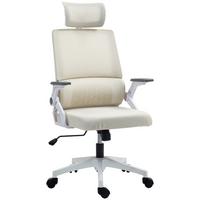 BÜROSTUHL Mesh Beige - Beige/Weiß, Kunststoff/Textil (61/121.5/60cm) - Vinsetto