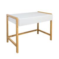 SCHREIBTISCH Weiß und Holz - Weiß, Holzwerkstoff (100/60/76cm) - Petits-meubles