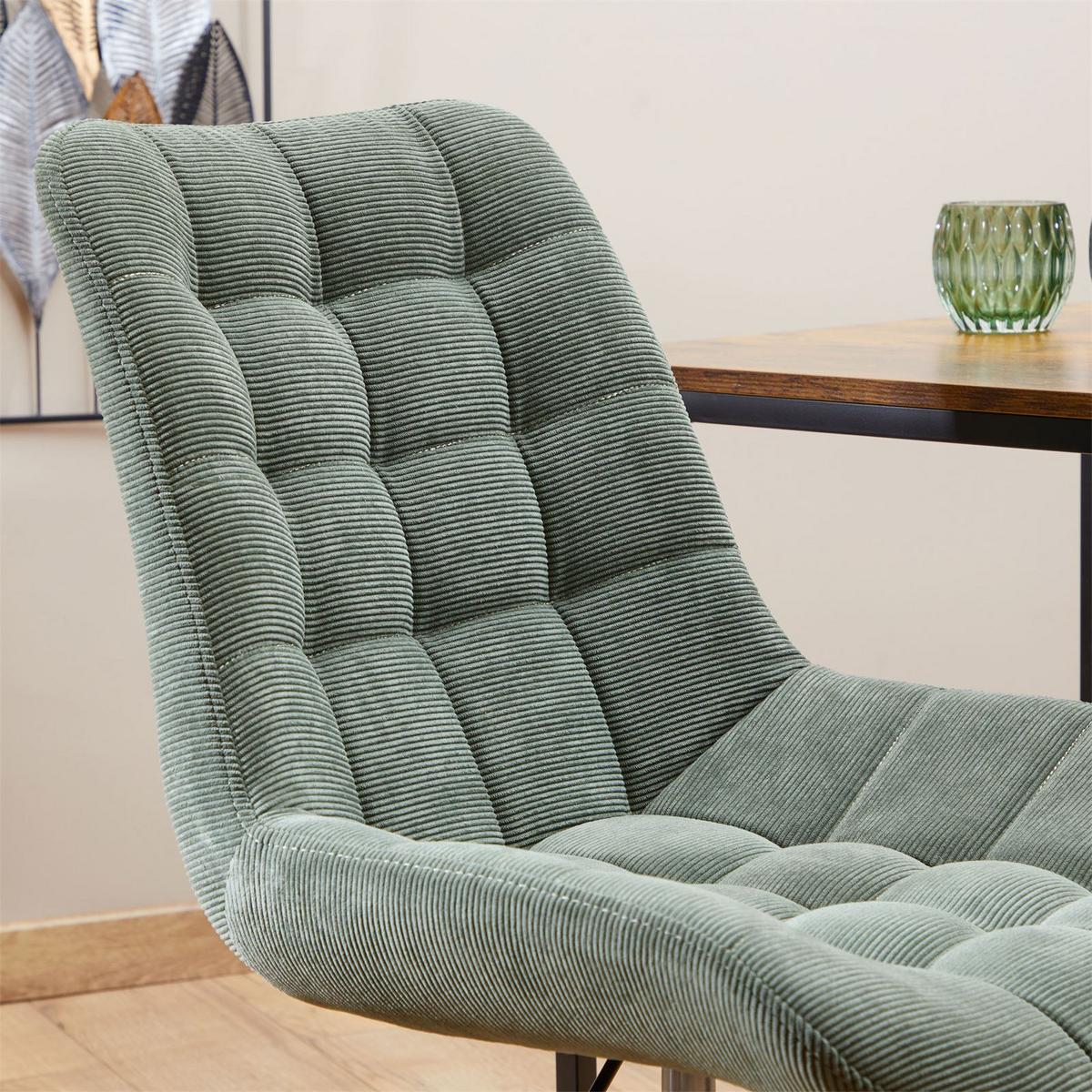 DREHSTUHL VASILO grün - Grün, Textil (54/80/61cm) - IDIMEX