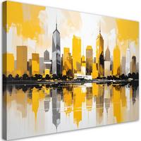 LEINWANDBILD Städte & Architektur 30x20cm - Gelb, Textil (30/20cm) - Feeby