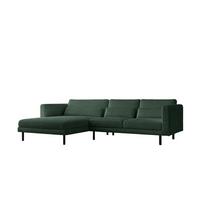 ECKSOFA Agada In Poso - Grün, Holzwerkstoff/Textil (281/174cm) - Fun Möbel