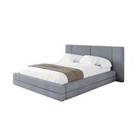 POLSTERBETT mit Bettkasten und Lattenrost, Bett mit Matratze H3/H4 - TEVO 140x200 Grau - Grau, Holzwerkstoff/Textil (140/200cm) - ALTDECOR