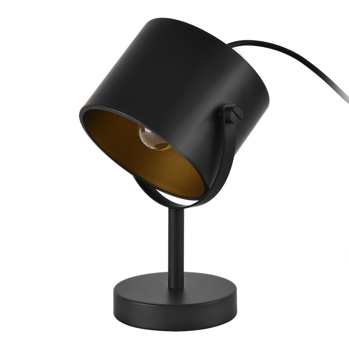 TISCHLEUCHTE Farstorp - Schwarz, Metall (19/15/25cm) - lux.pro