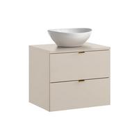 WASCHTISCH 60.6cm Azel Kaschmir - Beige, Holzwerkstoff (60.6/52/46cm) - Petits-meubles