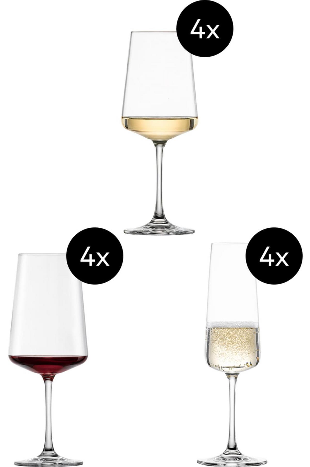 WEIN- & SEKTGLÄSER MioVino transparent 12-tlg. - Transparent, Glas - Schott Zwiesel