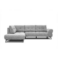 ECKSOFA SALVINI 5-Sitzer, grau - Schwarz/Grau, Holzwerkstoff/Textil (158/292cm) - Wozimo