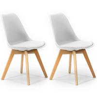 STUHL 2er-Set Klara Weiß - Weiß, Holz/Kunststoff (49/82/53cm) - VS Venta-stock