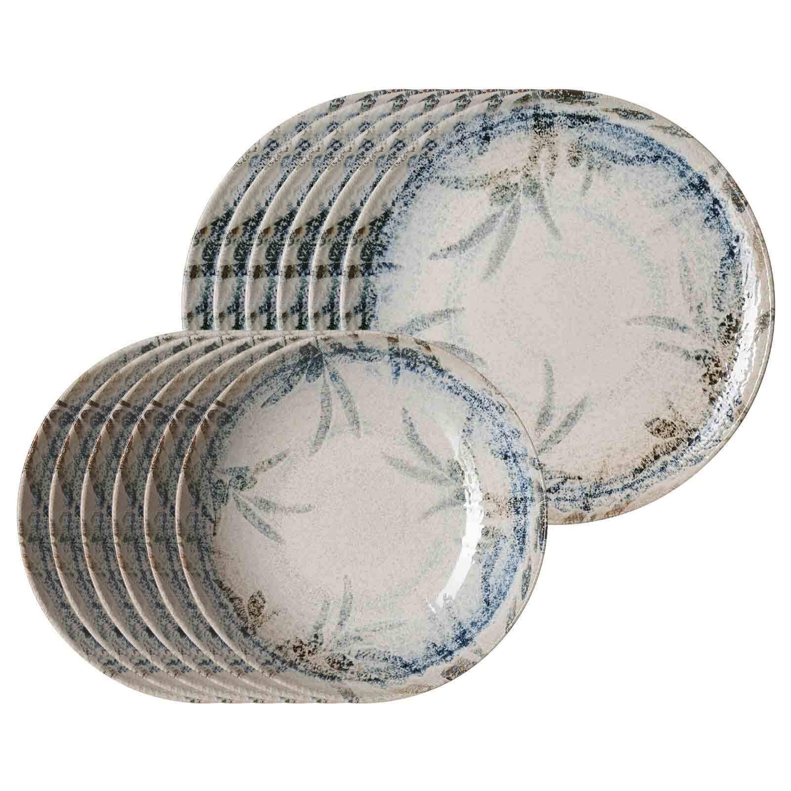 TAFELSERVICE Todi blau 12-tlg. - Blau, Keramik (2/2/2cm) - Ritzenhoff Breker