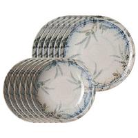 TAFELSERVICE Todi blau 12-tlg. - Blau, Keramik (2/2/2cm) - Ritzenhoff Breker
