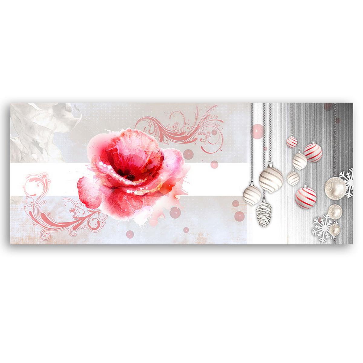 KUNSTDRUCK Silber 90/30 cm - Silberfarben, Textil (90/30cm) - KUNSTLOFT