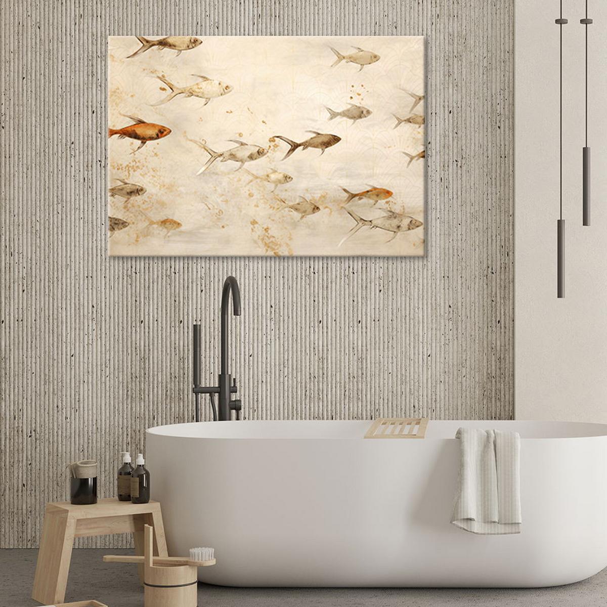 KUNSTDRUCK Beige 100/70 cm - Beige, Textil (100/70cm) - KUNSTLOFT