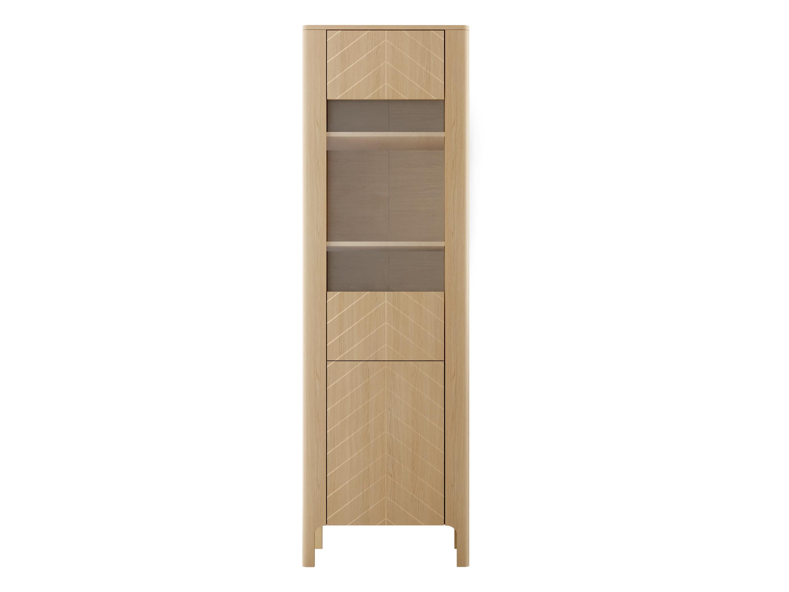 VITRINE Malumi MM04 2D - Eichefarben/Naturfarben, Holzwerkstoff/Metall (60/198/41cm) - MIRJAN24
