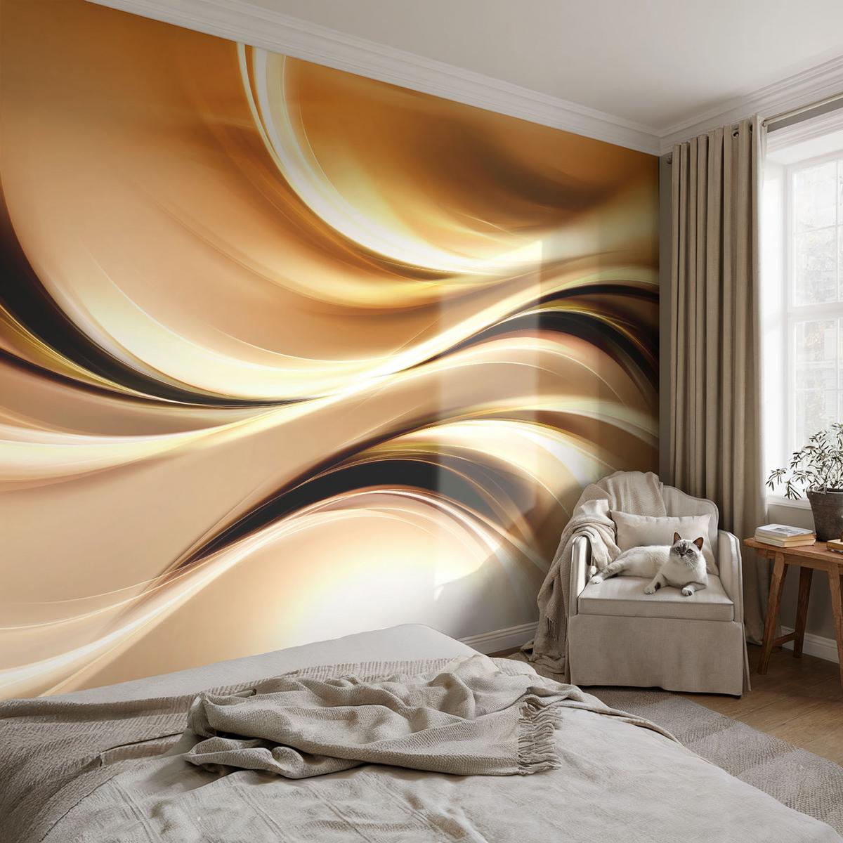 FOTOTAPETE 312x219 cm - Flüssigkeitsleitungen - Schwarz, Textil (312/219cm) - Wallfluent