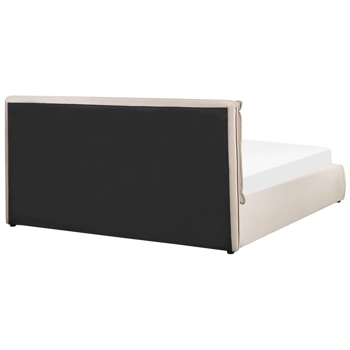 BETT 180/200cm Beige Bajonna - Beige, Textil (180/200cm) - Beliani