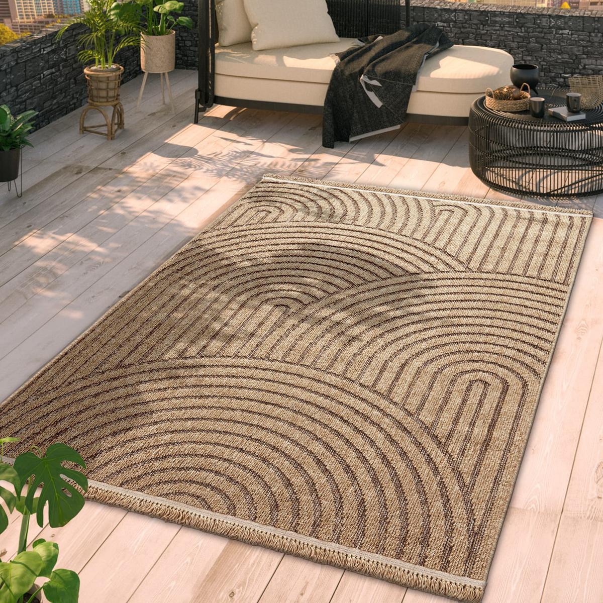 OUTDOORTEPPICH Boho Beige 240 x 340 cm - Beige, Kunststoff (240/340cm) - TT Home