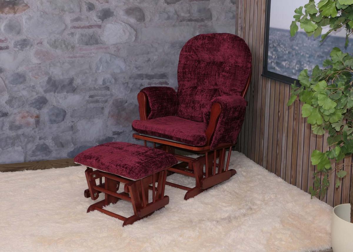 RELAXSESSEL Bordeaux, Braun - Bordeaux/Braun, Textil (75/100/71cm) - MCW