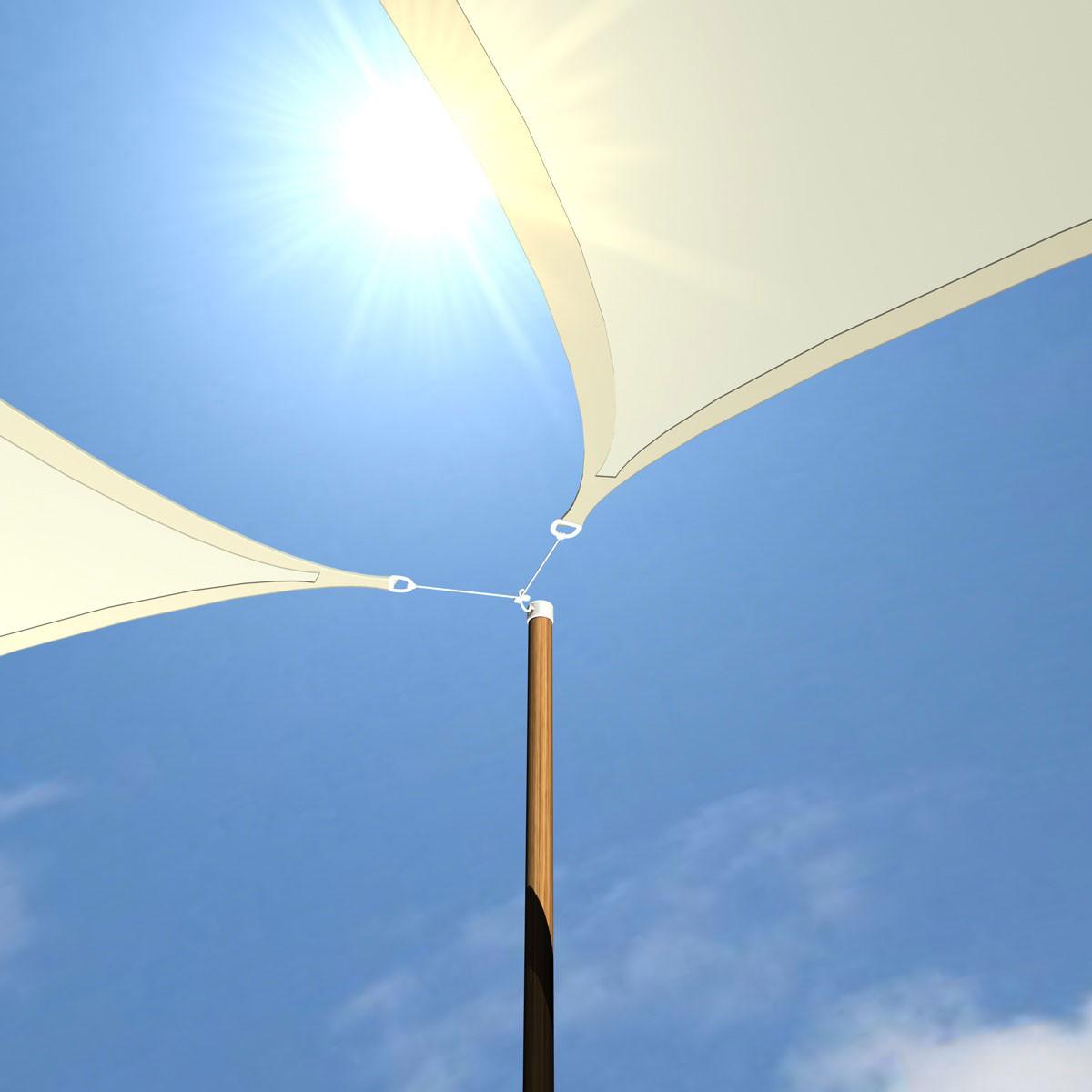 SONNENSEGEL 200/300 cm beige, rechteckig - Beige, Kunststoff (200/300cm) - Amanka
