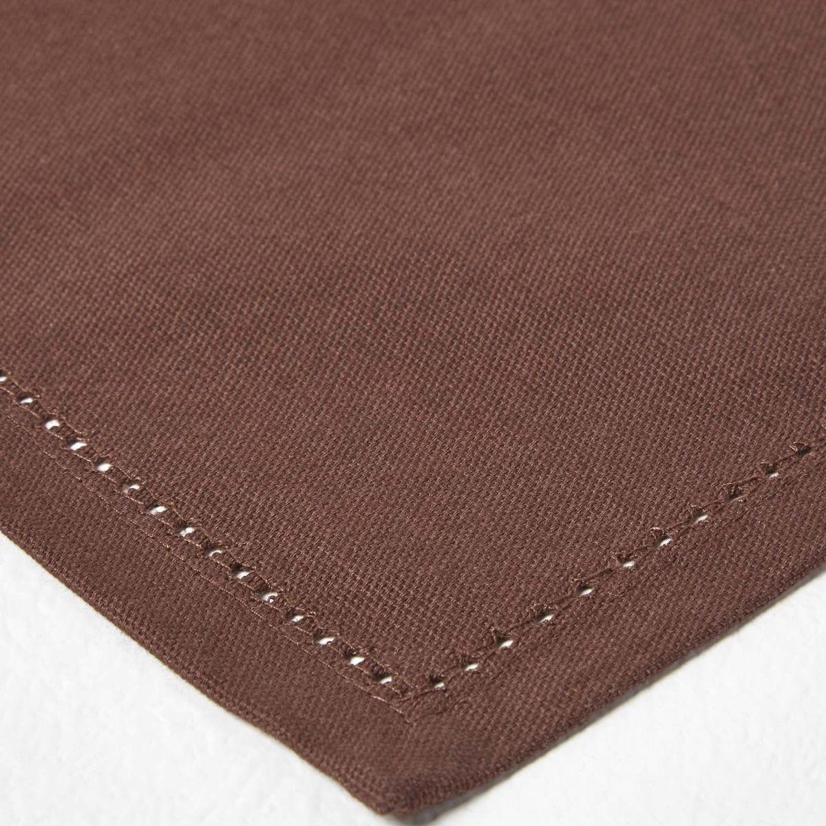 STOFFSERVIETTEN 4er-Set braun 45/45 cm, 100% Baumwolle - Braun, Textil (45/45cm) - Homescapes