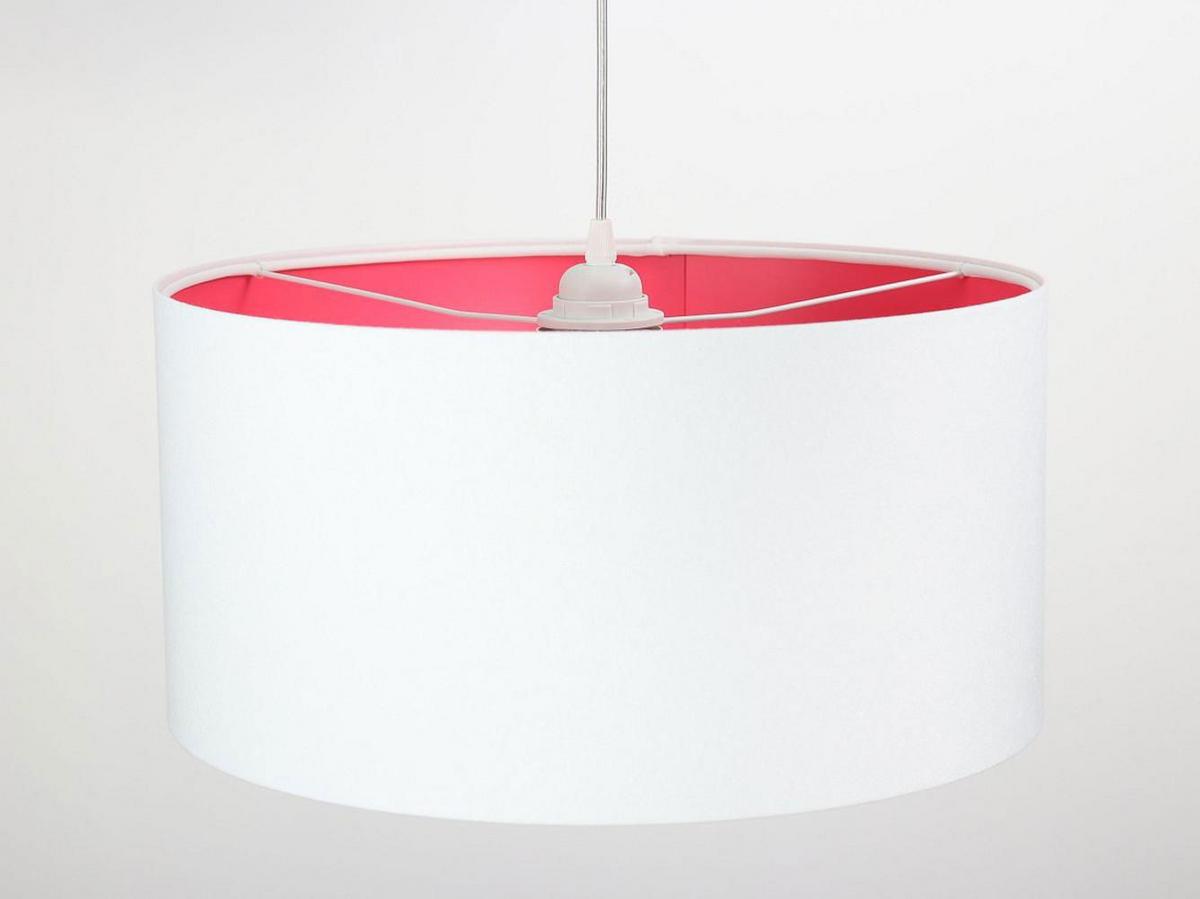 HÄNGELEUCHTE Rosa 40/20 cm - Pink/Weiß, Kunststoff (40/0.6/20cm) - ONZENO